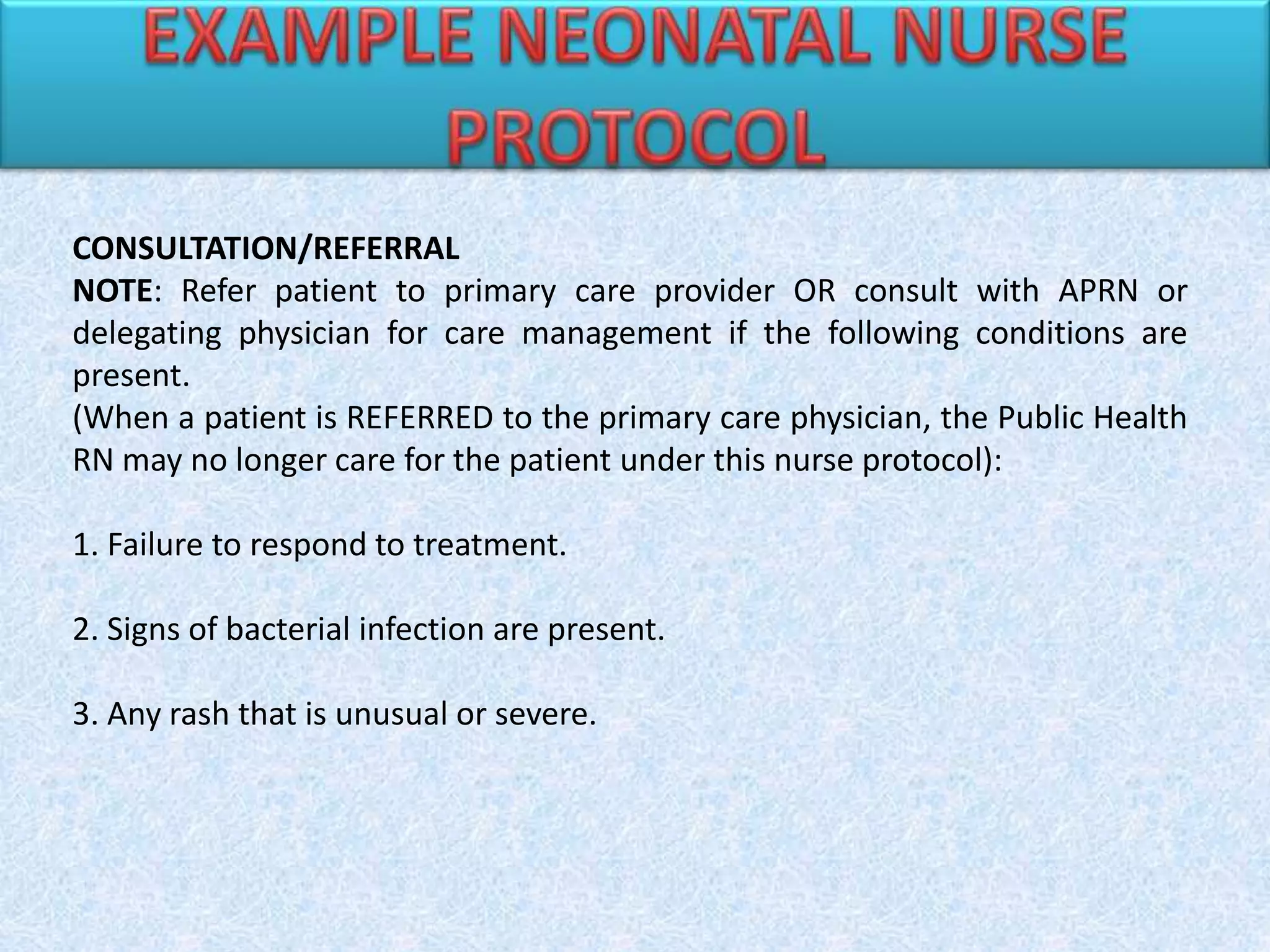 Aprn Protocol Example NICU CONCEPTS, STAFFING,PROTOCOLS, PHYSICAL LAYOUT | PPTX