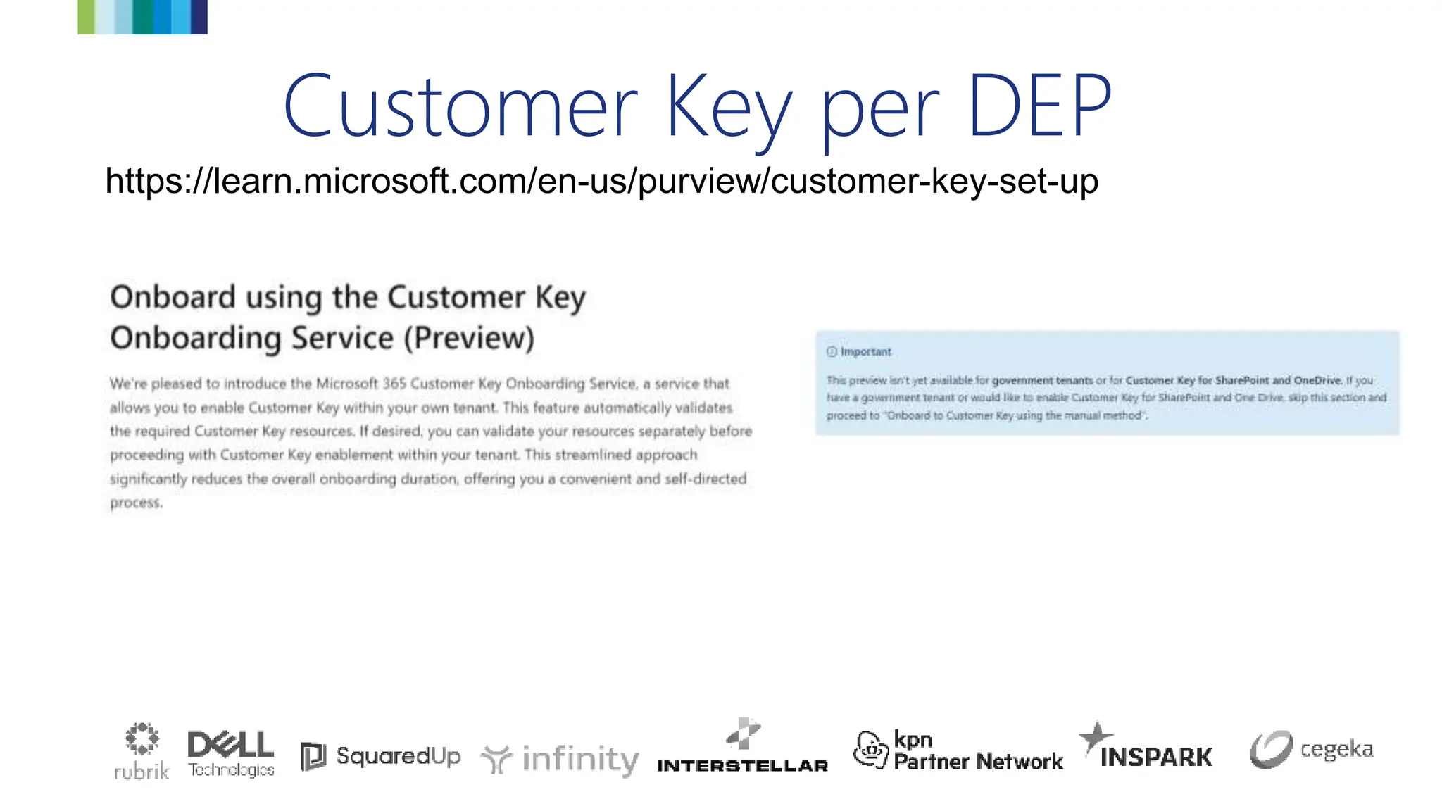 Customer Key per DEP
https://learn.microsoft.com/en-us/purview/customer-key-set-up
 