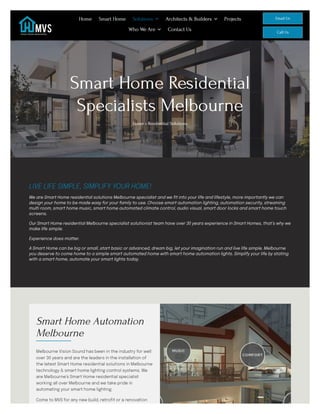 Expert Smart Home Residential Services in Melbourne