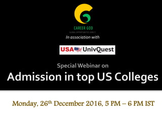 In association with
Monday, 26th December 2016, 5 PM – 6 PM IST
 