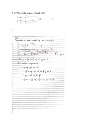 3. (a) What is the output of this circuit?
 