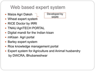Expert system for effective extension service,1