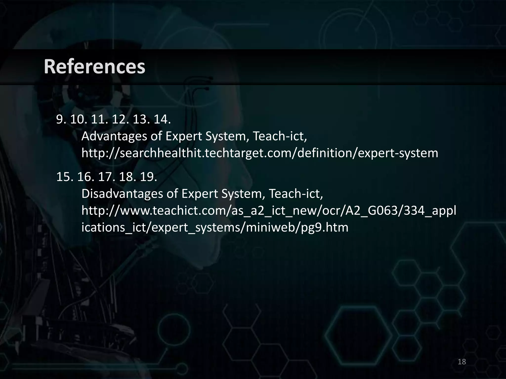 Expert system presentation | PPTX