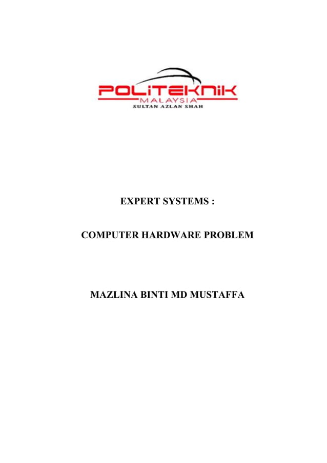 Expert systems : computer hardware problem | PDF