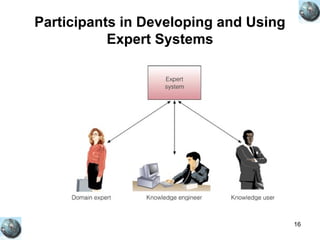16
Participants in Developing and Using
Expert Systems
 