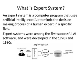 Comprehensive Overview of Expert Systems in Artificial Intelligence | PPTX