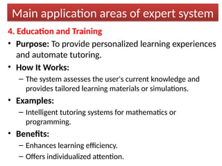 Comprehensive Overview of Expert Systems in Artificial Intelligence | PPTX