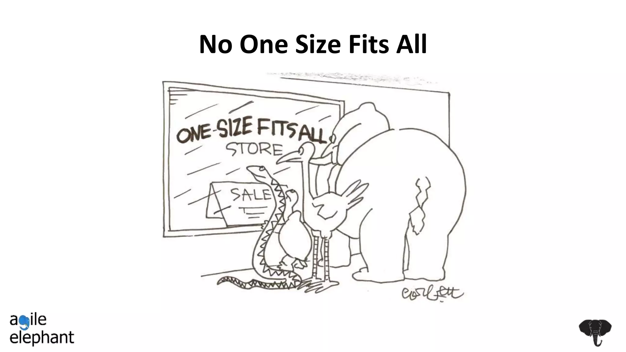 No One Size Fits All
 
