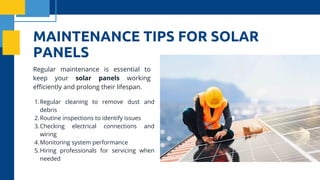 Expert Tips for Solar Panel Installation and Maintenance | PDF