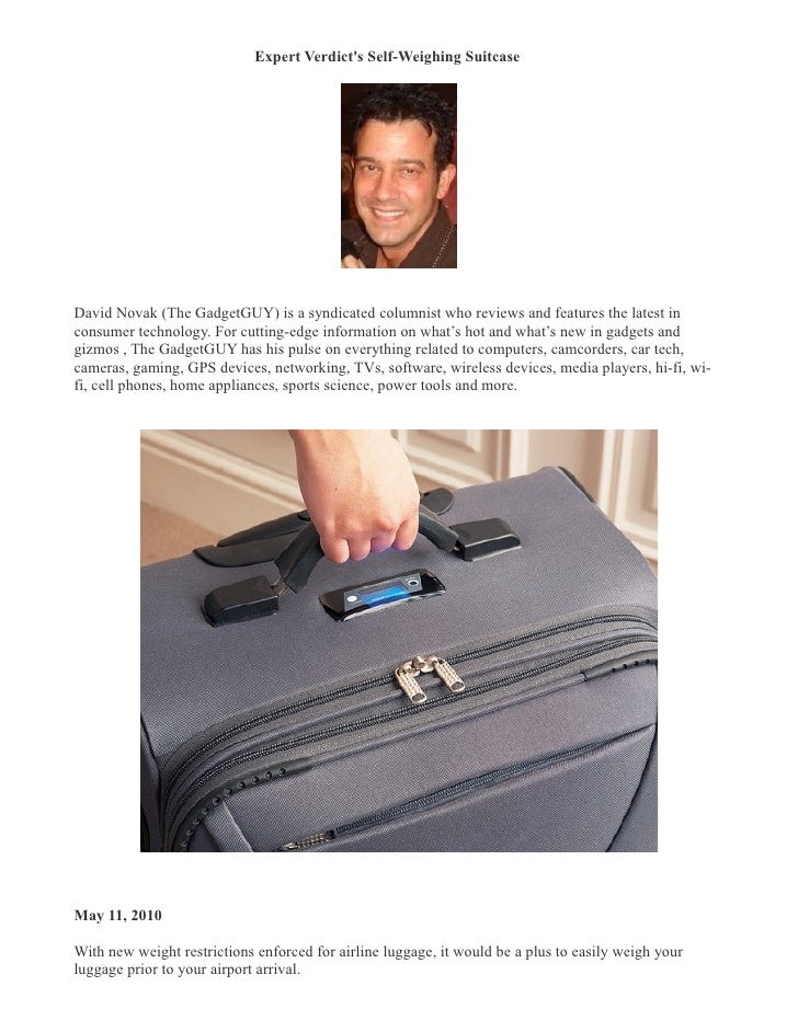 how to weigh your luggage