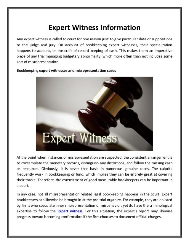 define expert witness