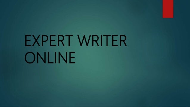 Expert writer online