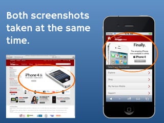 Both screenshots
taken at the same
time.
 