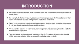 Configure Expiration Date on Product in Odoo 15