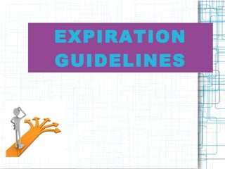 EXPIRATION GUIDELINES 