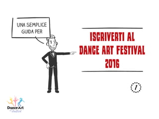 Dance Art Festival 2016: Come iscriversi