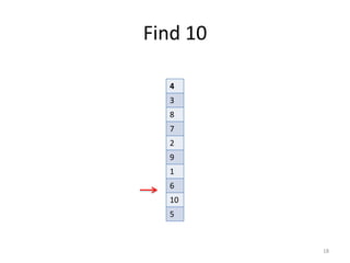 Find	
  10
18
4
3
8
7
2
9
1
6
10
5
 