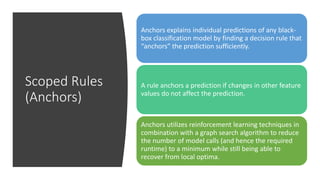 Machine Learning Anchors Explainable Machine Learning (Explainable ML) | PPTX