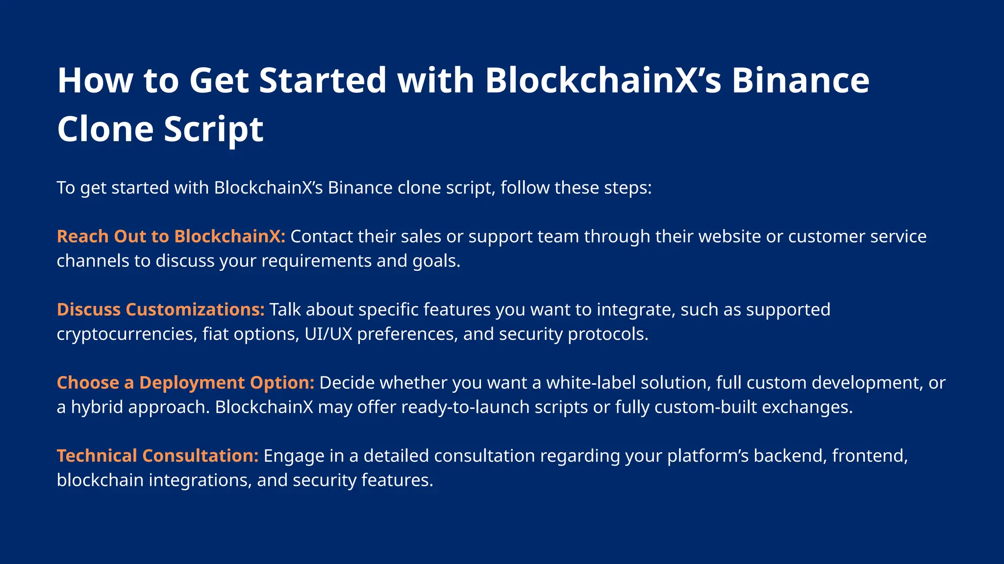 Explained about Binance clone script - Overview by BlockchainX | PPTX