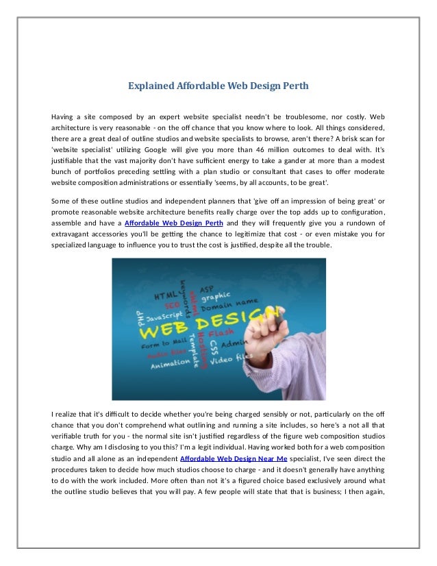 affordable web design