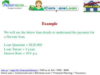 Join us | Login for Financial Advisors | SMS us at +65 – 9782 - 8606
Home Loan | Commercial Loan | Refinance Loan | *Finan...