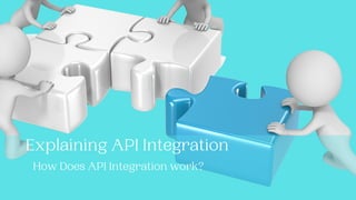 Explaining API Integration
How Does API Integration work?
 