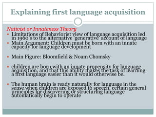 cognitive theory of language acquisition by jean piaget