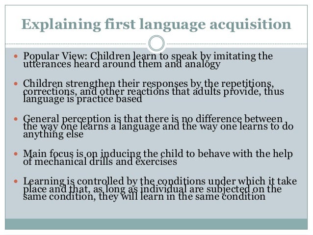 First Language Acquisition – First Language Acquisition Pdf – NTQIR