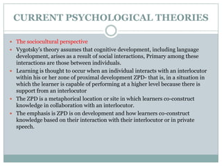 Explaining second language learning | PPTX