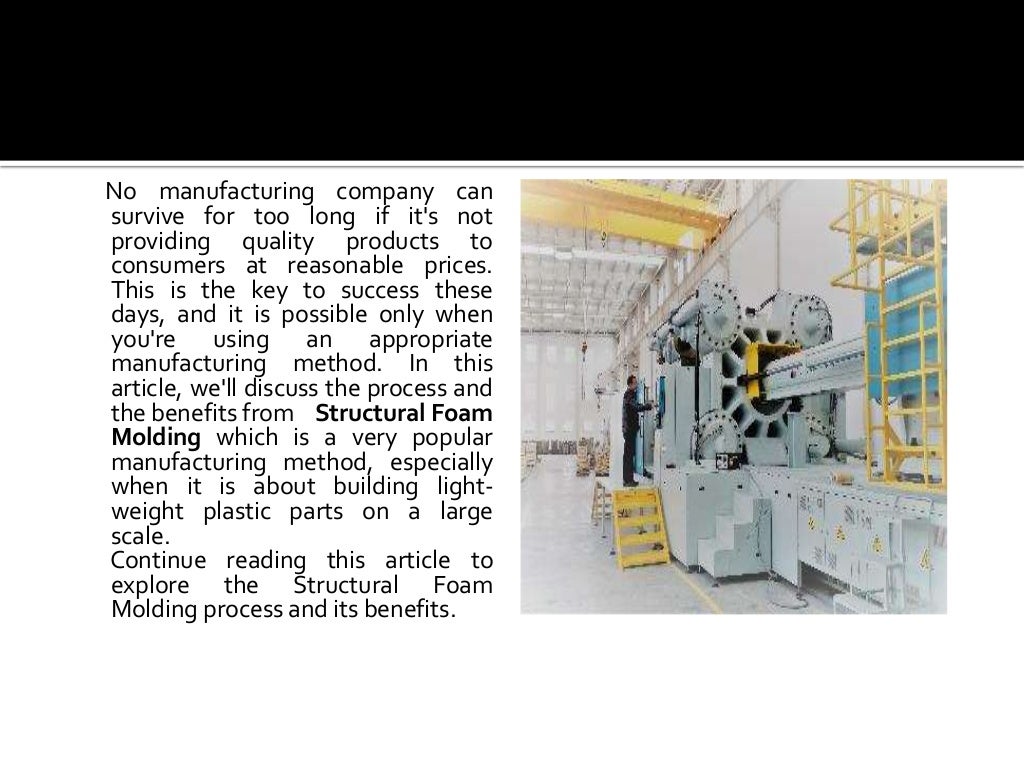 Explaining structural foam molding process and its benefits