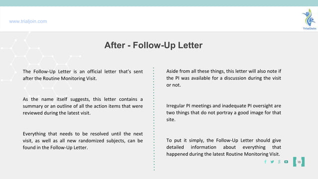 Explaining the Different Types of Routine Monitoring Visits | PPTX