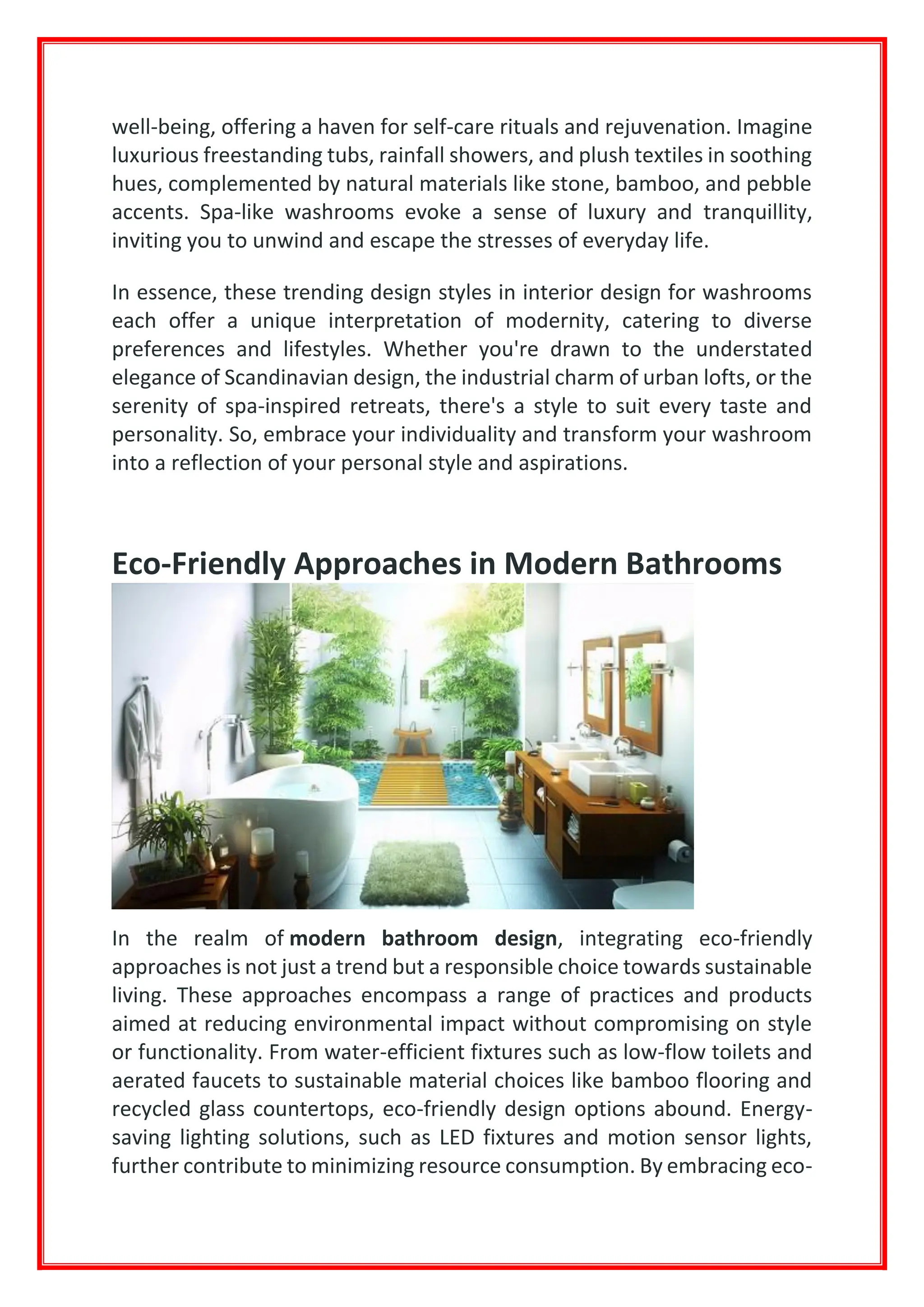 Photo inspiration: Fresh Look at Explaining The Hidden Treasures Of Modern Bathroom Design