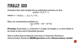 Explaining the idea behind automatic relevance determination and ...