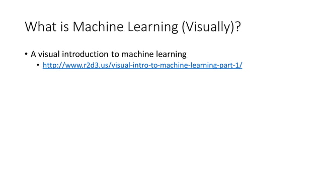 Explain Machine Learning Visually | PPT