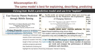 Explain Prediction Statistical Modeling in 3D: Describing, Explaining and Predicting | PPTX