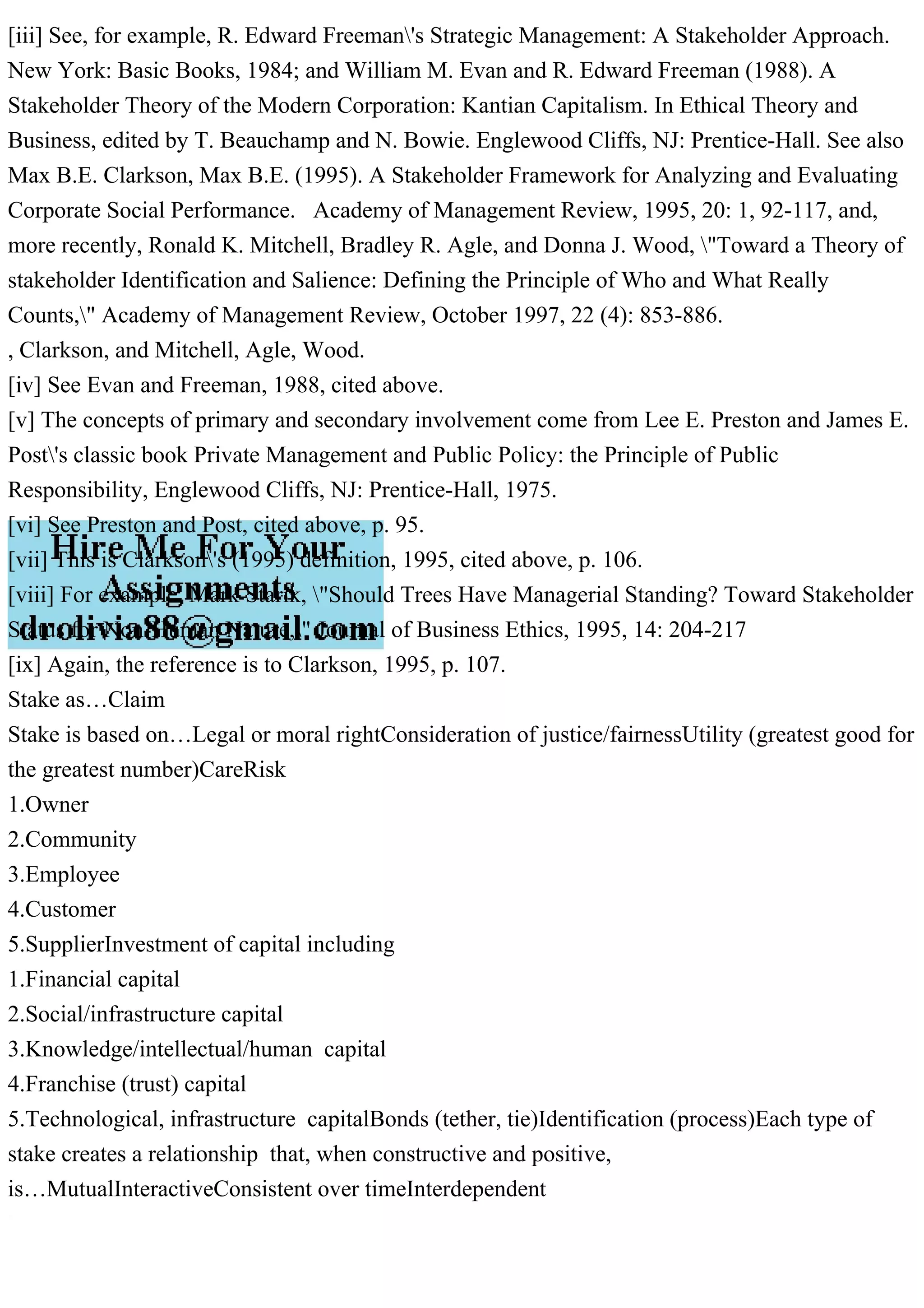 Explain the concepts of stake and stakeholder from your perspective .pdf