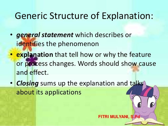 Explanation Meaning Explanation Meaning