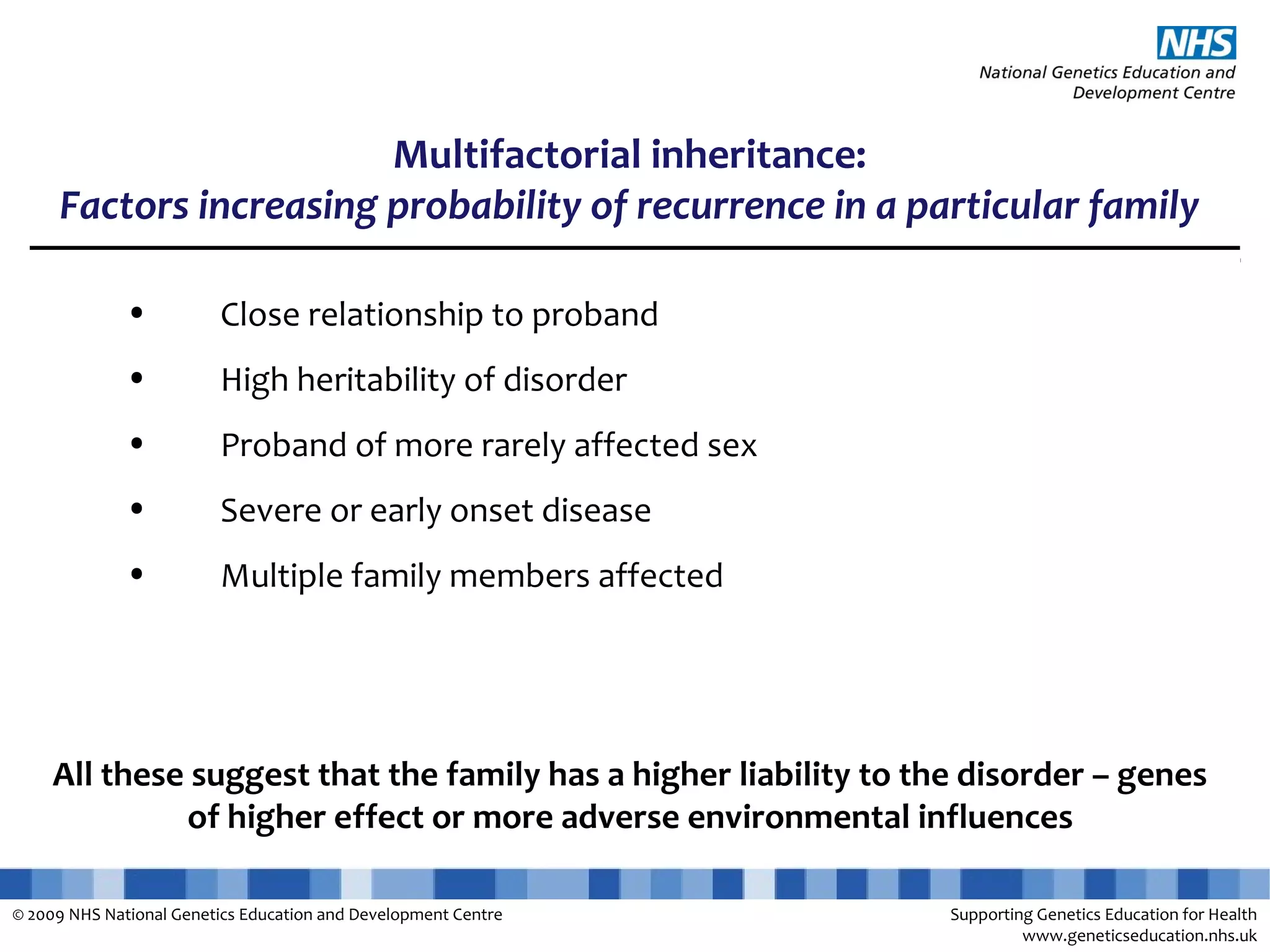Explanation slides Multifactorial conditions | PPT | Genetics | Science