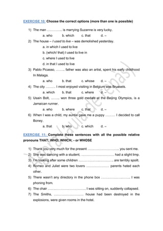 Explanation and exercises term 1 | PDF