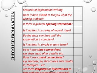explanation_class_slide genre type university | PPTX