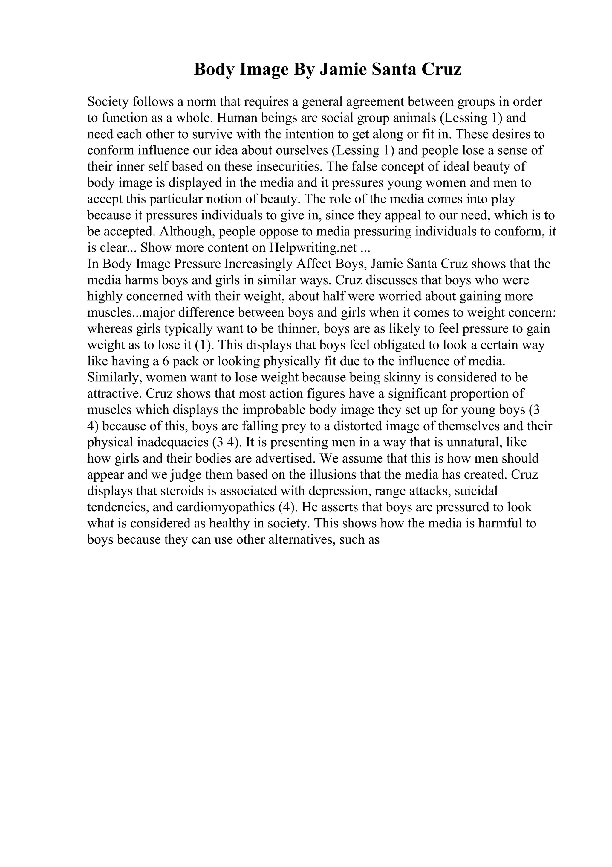 Explanation Essay Example PDF