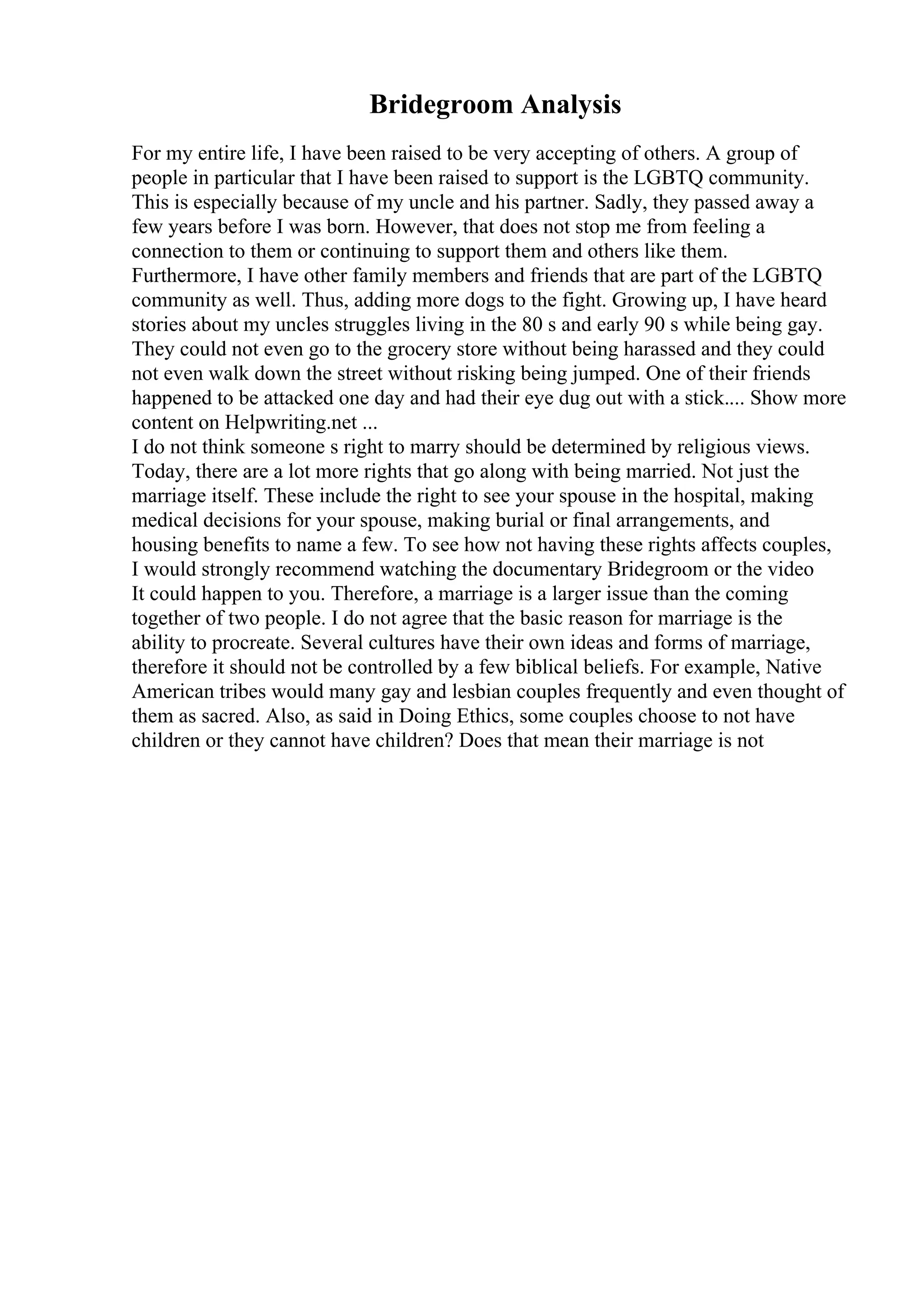 Explanation Essay Example PDF