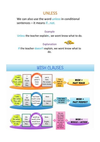 Unless Conditional Reasoning CONDITIONALS | PPTX