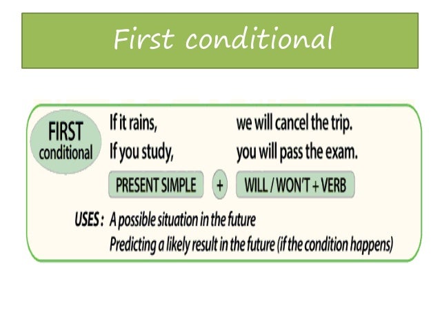 CONDITIONALS