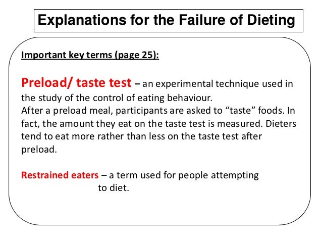 Essay On Success And Failure Of Dieting