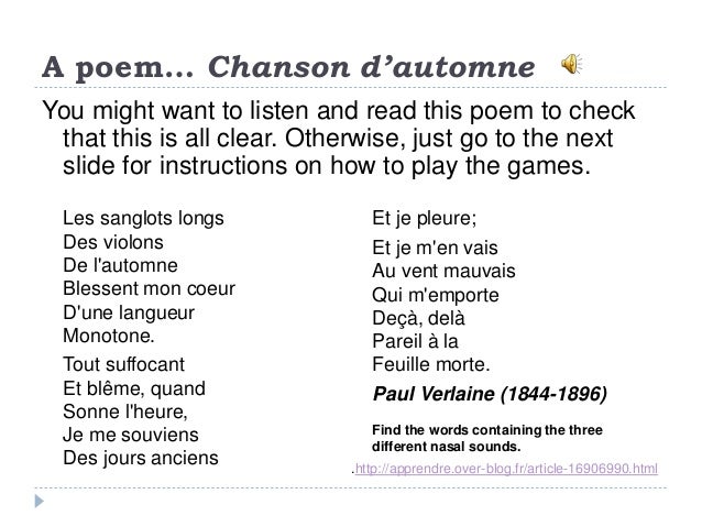 Explanations nasal sounds in french