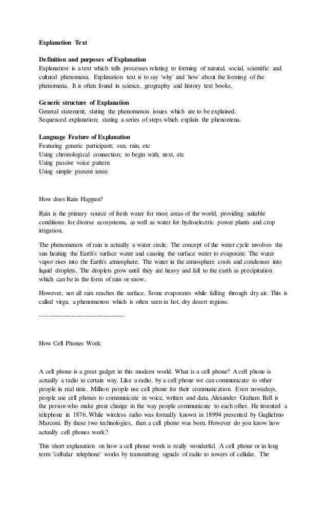 Explanation Text Explanation Text