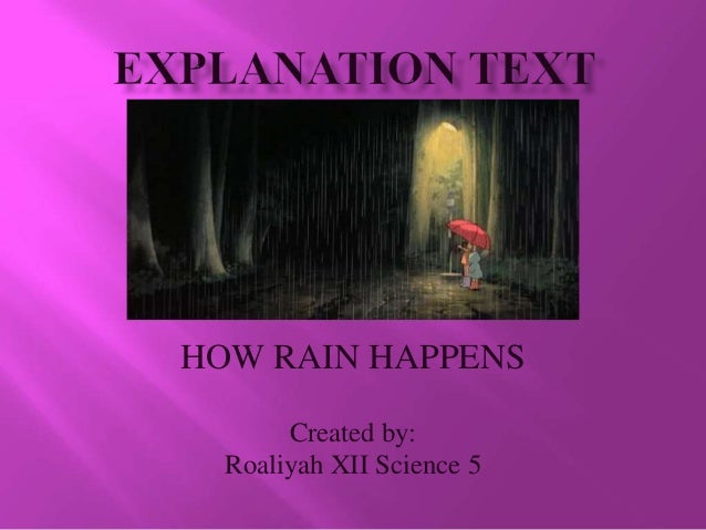 Explanation Text About Rain