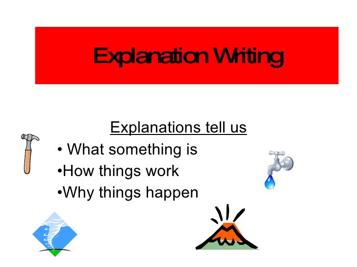 Explanation writing