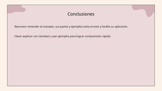 Cómo Explicar Conceptos Claramente: Estructura, Ejemplos y Errores ...